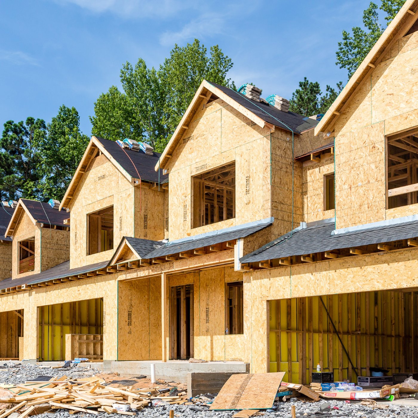 New homes under construction